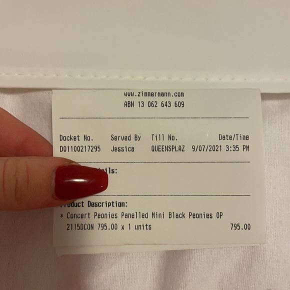 CONCERT PEONIES PANELLED MINI ZIMMERMANN DRESS - Picture 7 of 7